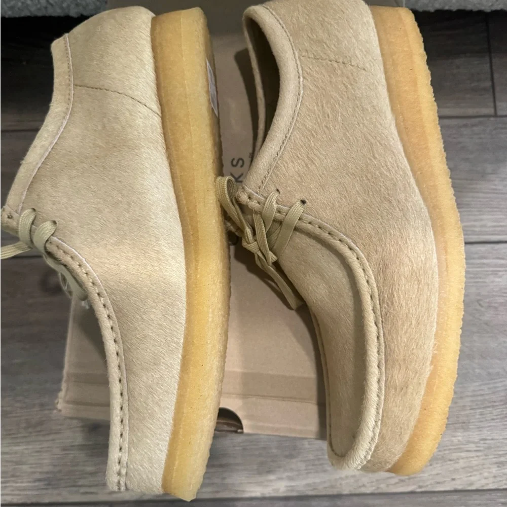 NWB Clarks Original Wallabee Men’s Maple hair Shoes Size 10.5